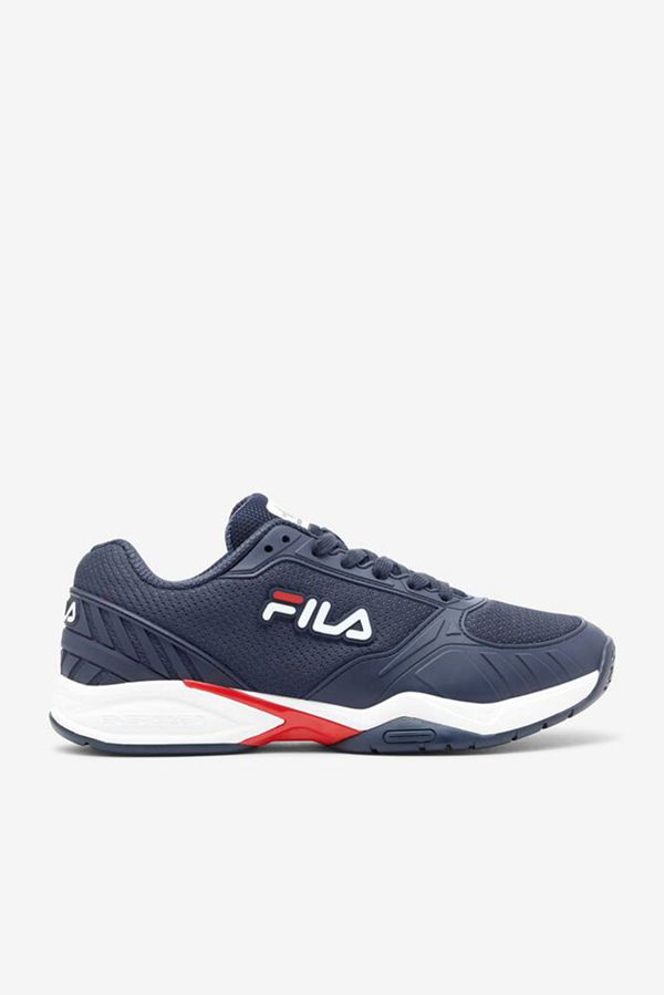 Fila Pickleball Topánky Panske Námornícka Modrá / Červené / Biele - Volley Zone Vypredaj - Slovakia